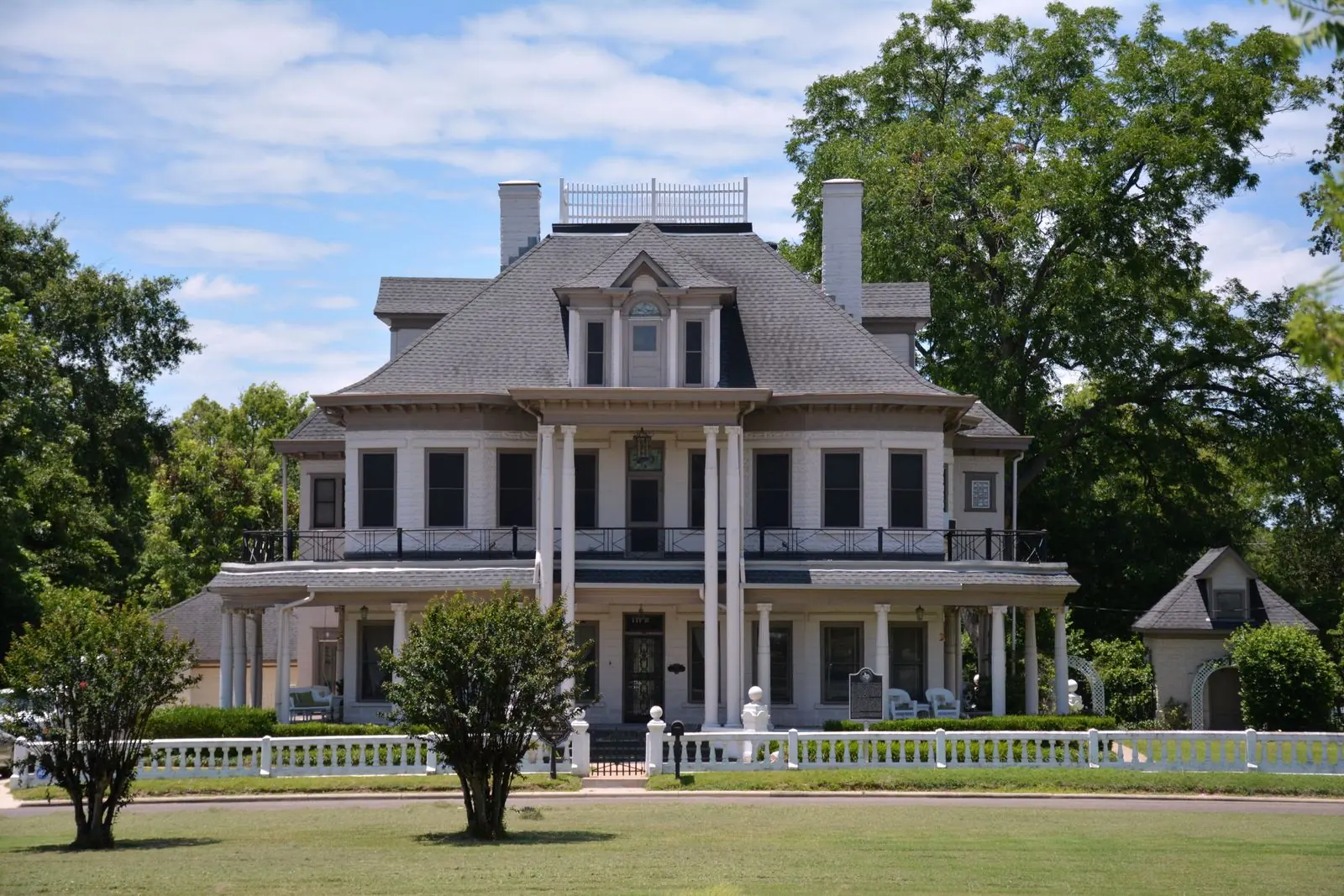 Historic two-story Texas home with classic architecture